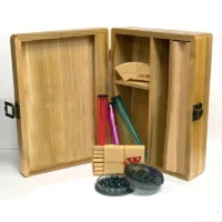 Bamboo Box Storage cone /pre Rolling Trays Wood Tray Smell Proof Premium Operationed Stash Kit Handmade Lockable Box